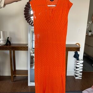 Rails Orange Knit Maxi Dress